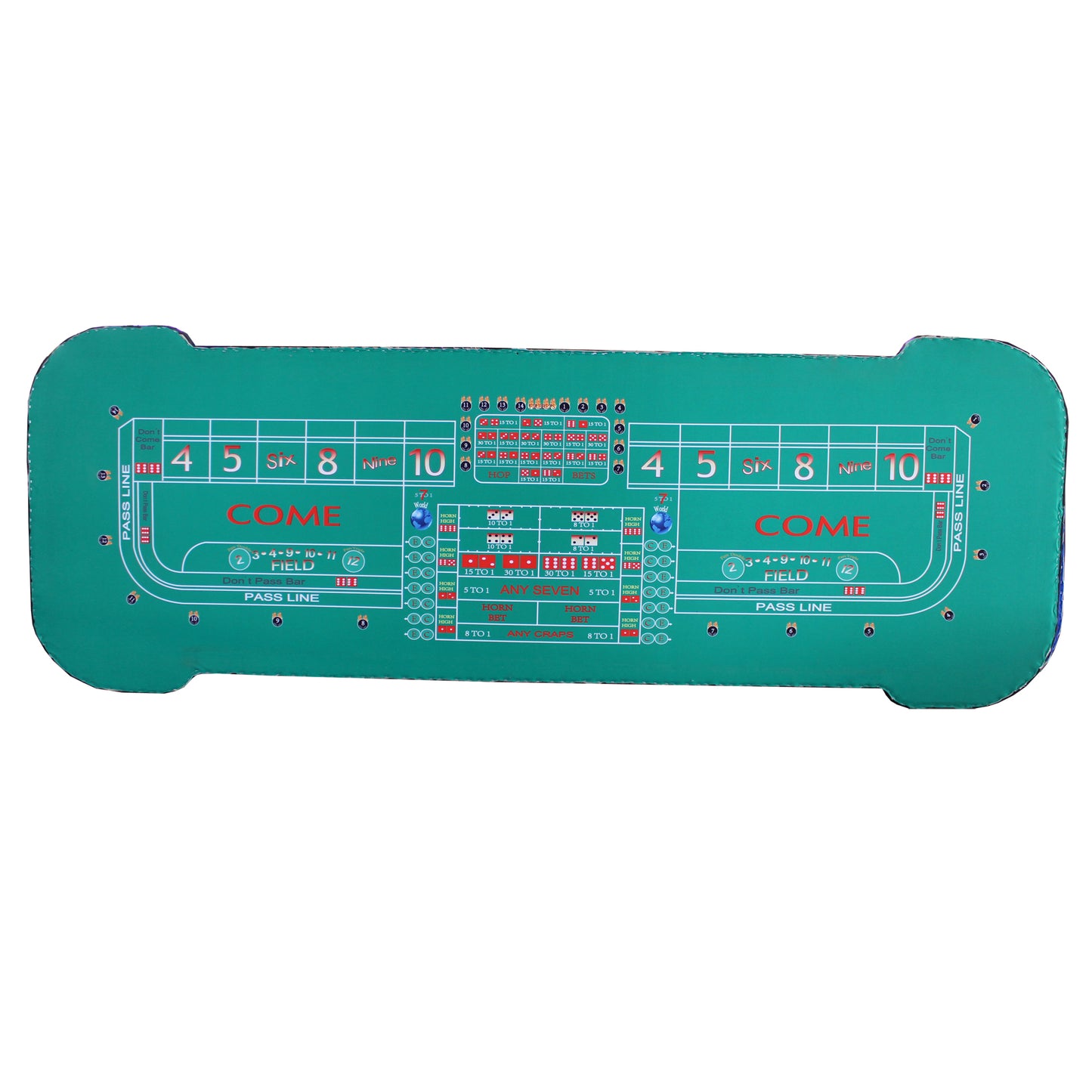 Matching IDS POKER 12-Foot Craps Table Replacement Felt(Pre-order)