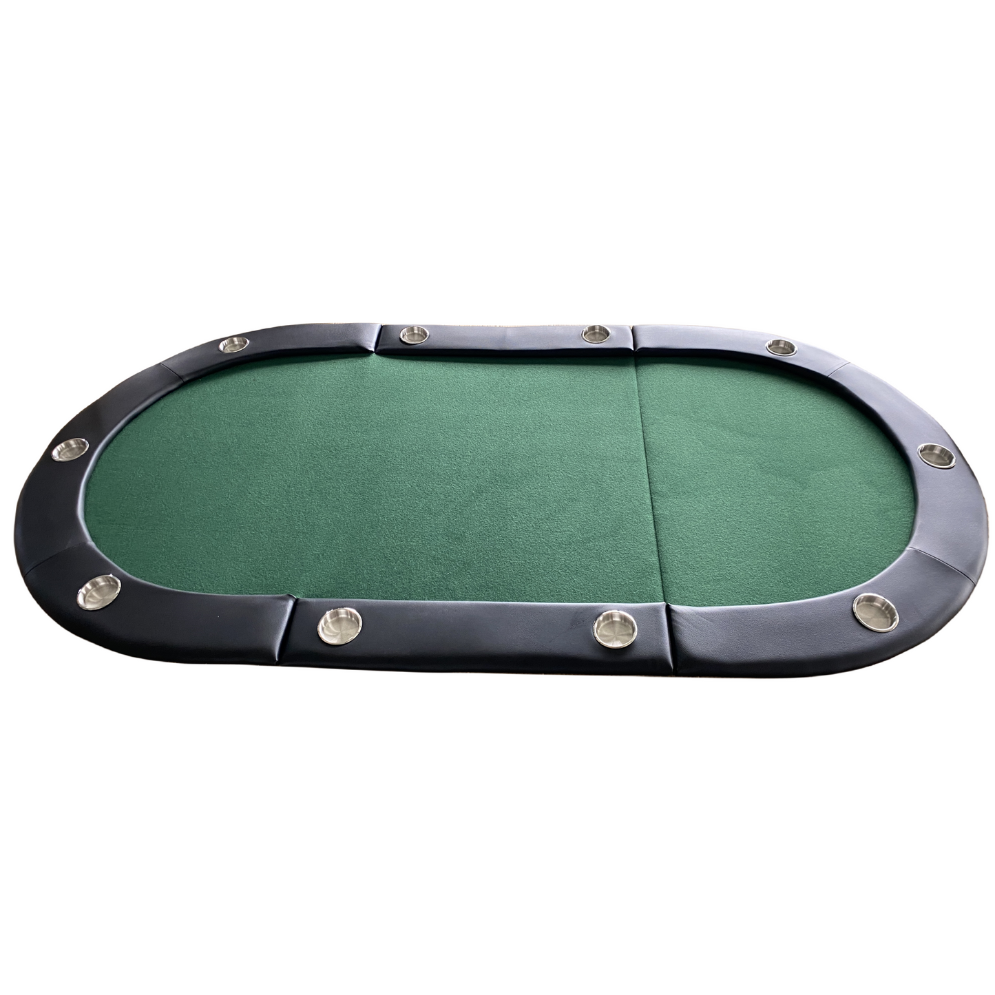 84" 10 Player Texas Hold'em Folding Poker Table Top with Carrying Bag