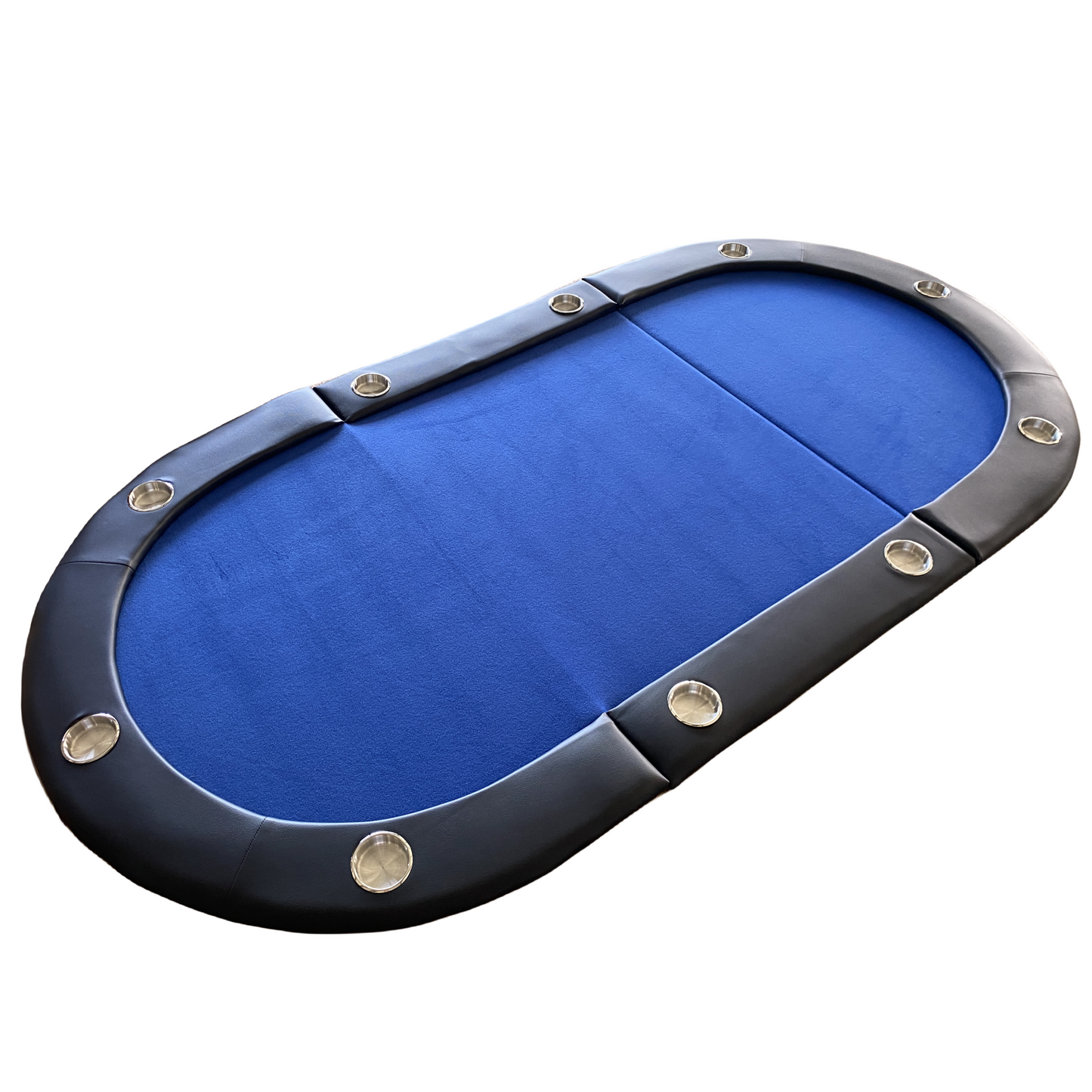 84" 10 Player Texas Hold'em Folding Poker Table Top with Carrying Bag