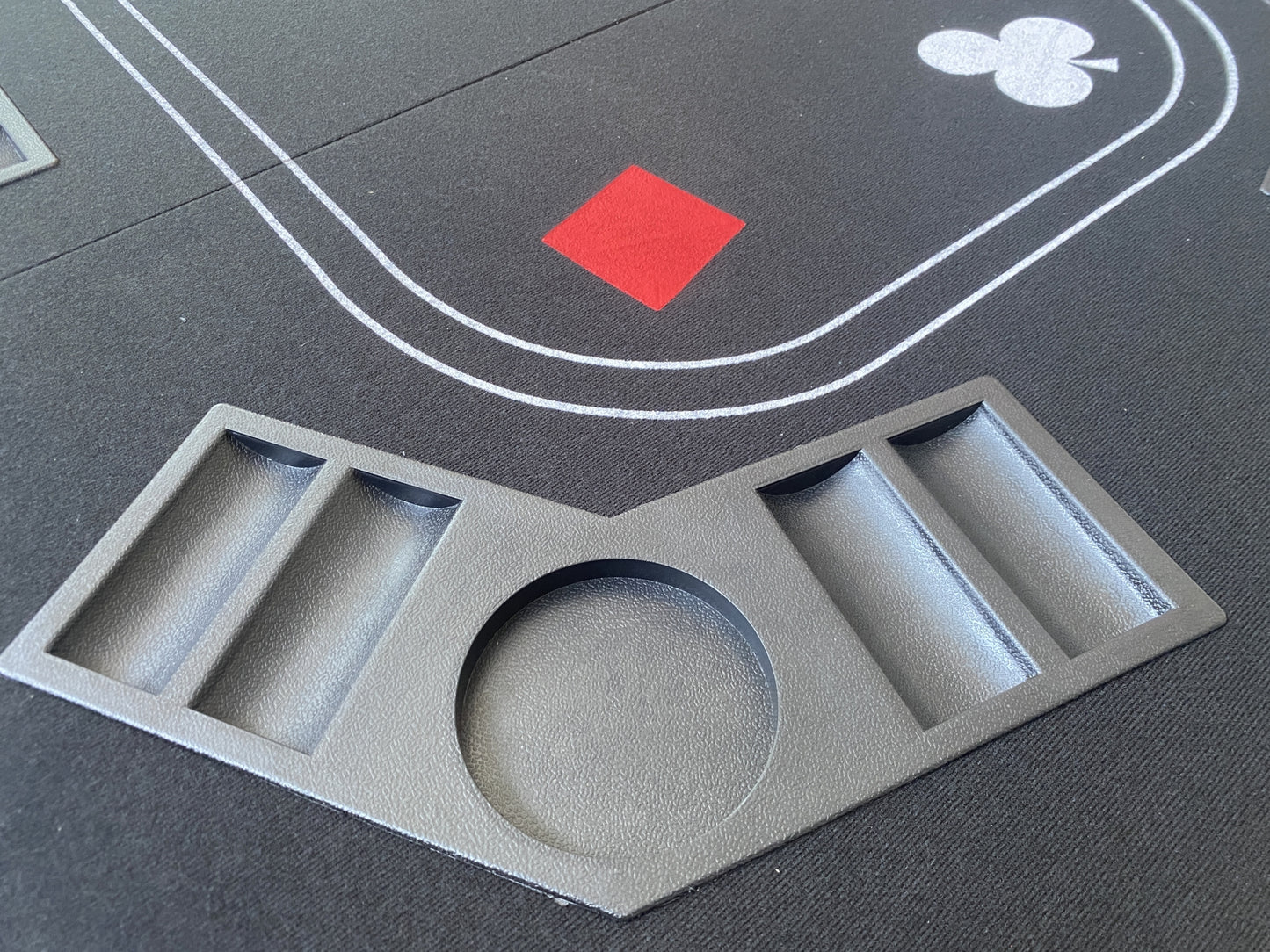 3 in 1 Folding Black Face Poker Table Top for Blackjack & Roulette & Casino Game