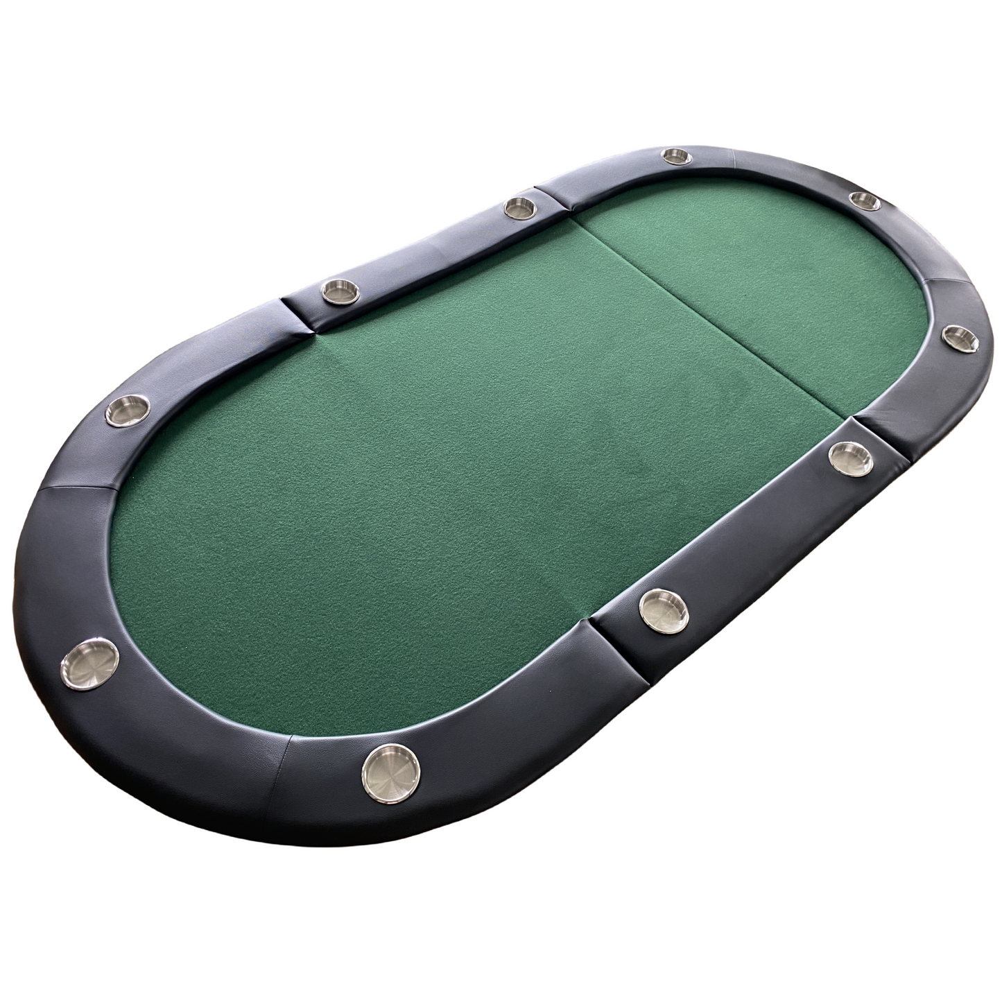 84" 10 Player Texas Hold'em Folding Poker Table Top with Carrying Bag