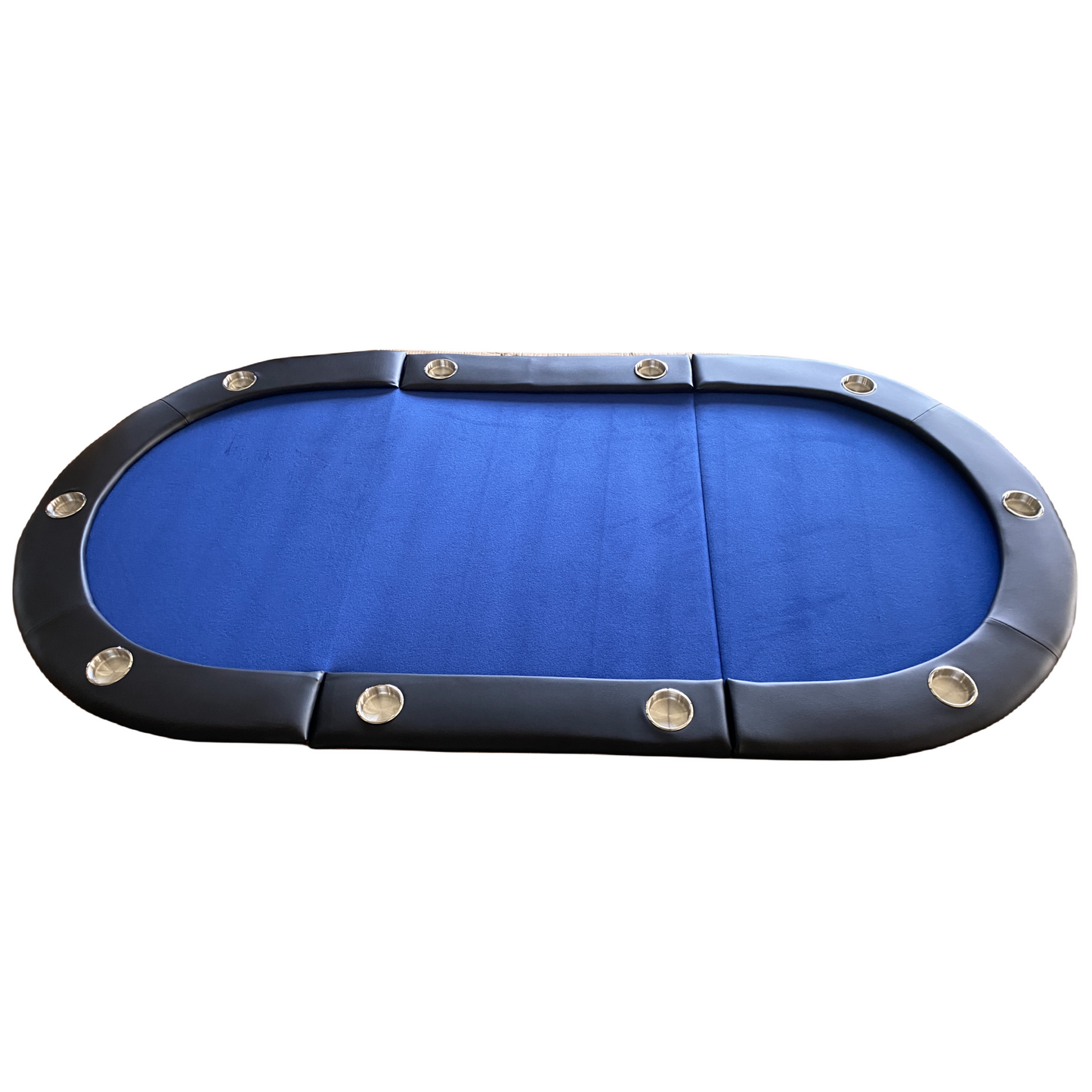 84" 10 Player Texas Hold'em Folding Poker Table Top with Carrying Bag