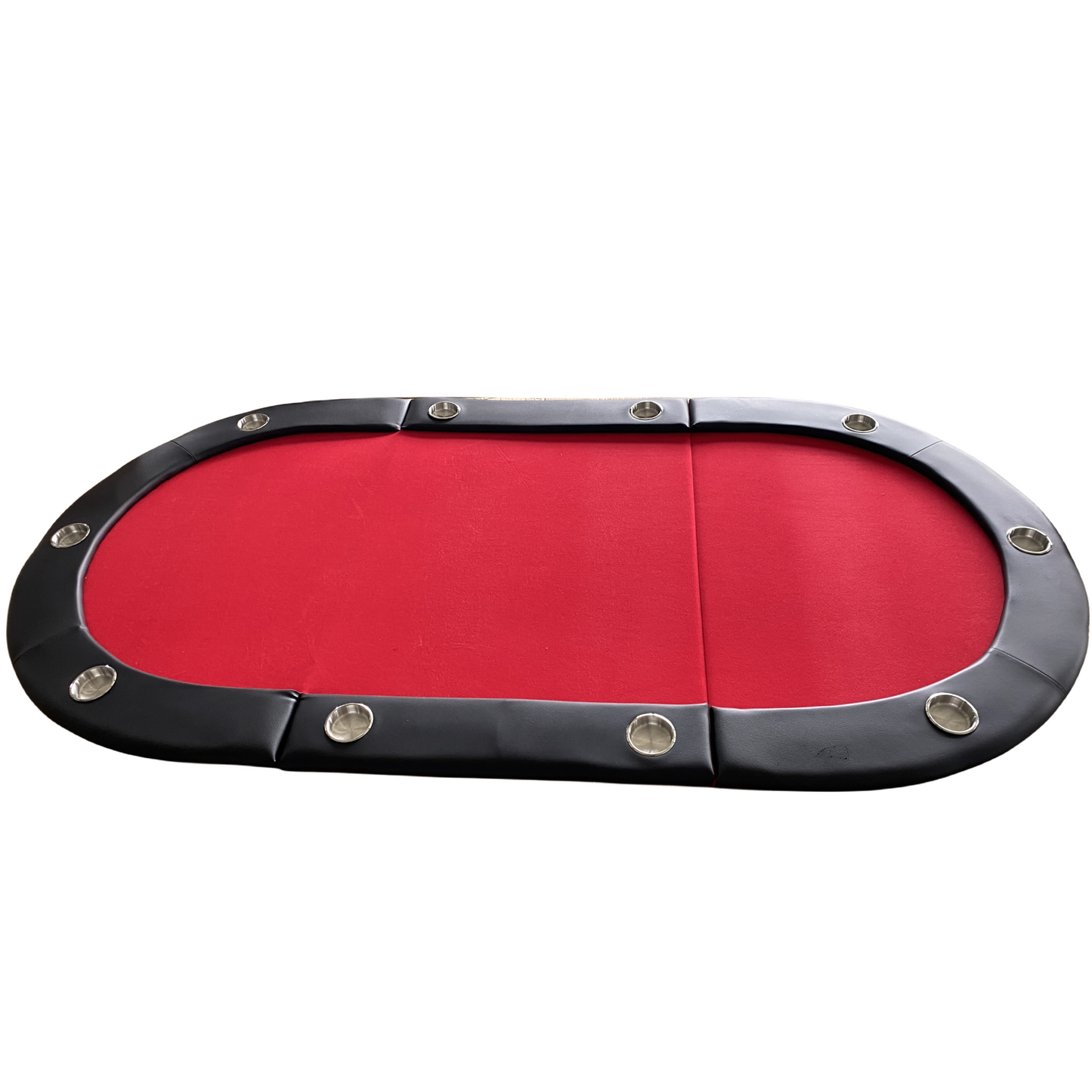 84" 10 Player Texas Hold'em Folding Poker Table Top with Carrying Bag