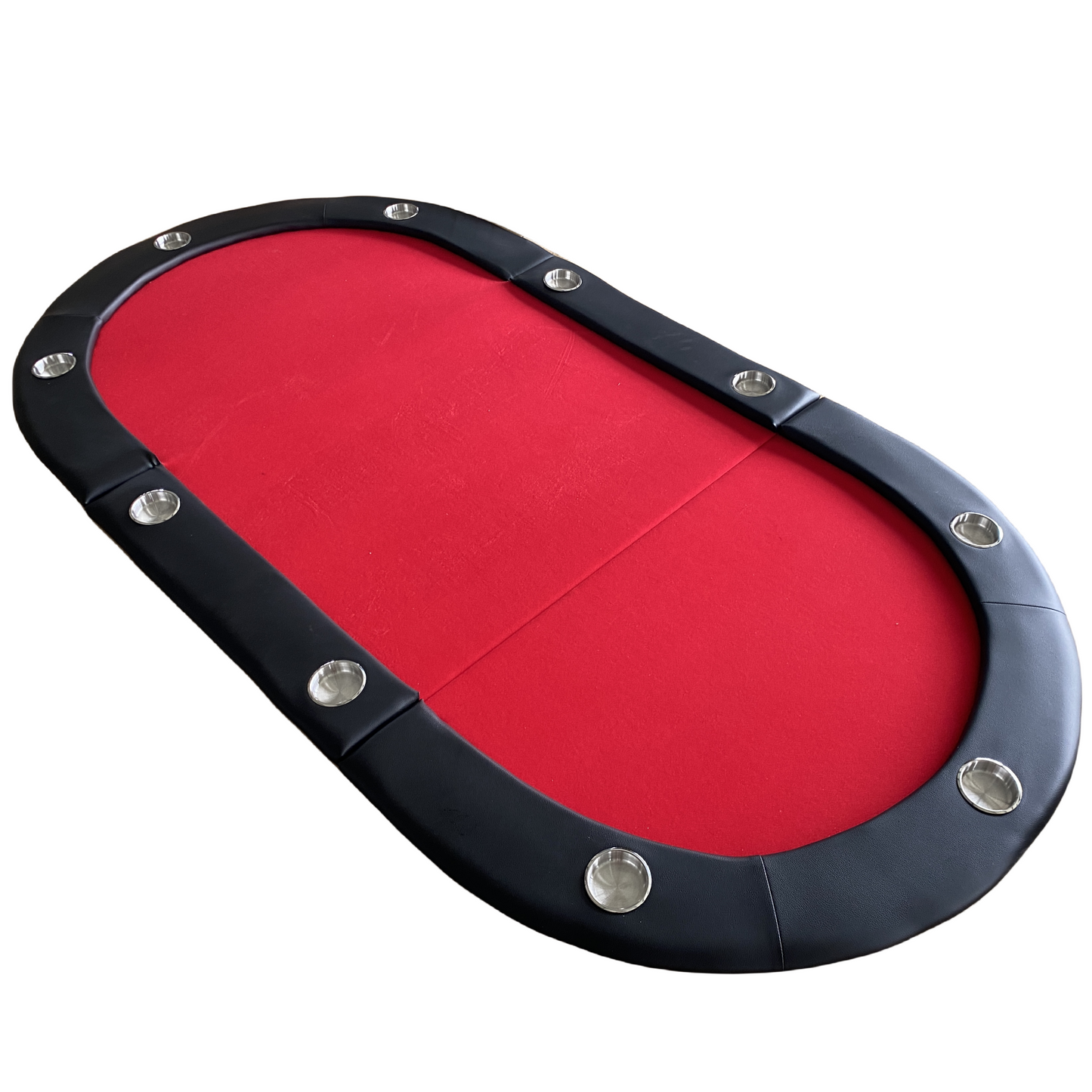 84" 10 Player Texas Hold'em Folding Poker Table Top with Carrying Bag