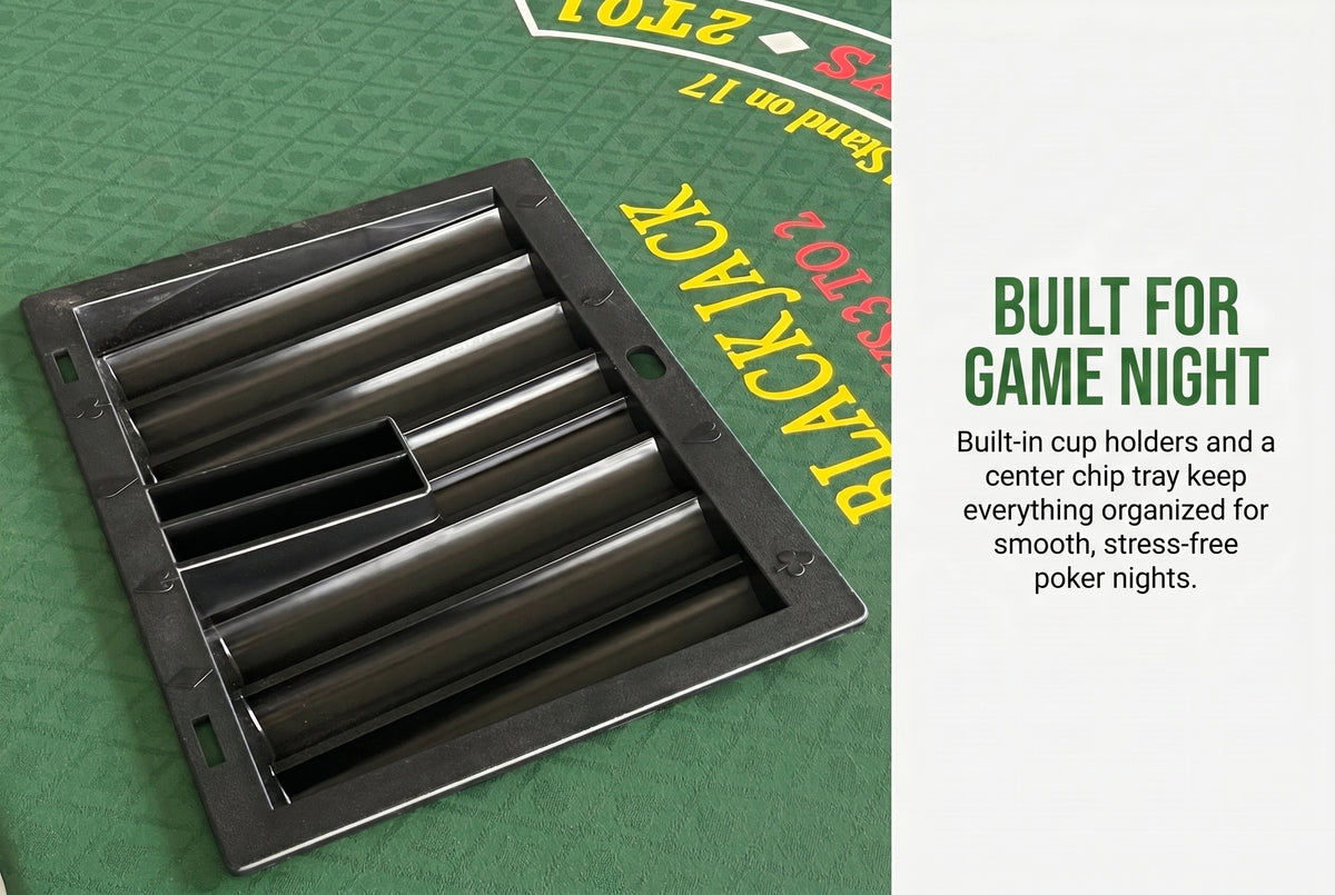 72" Folding Blackjack Table – Compact Casino Table for Home Game Nights