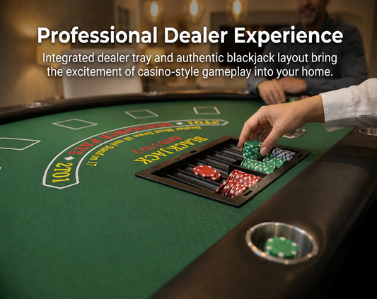 84" Blackjack Table for Home Game Nights