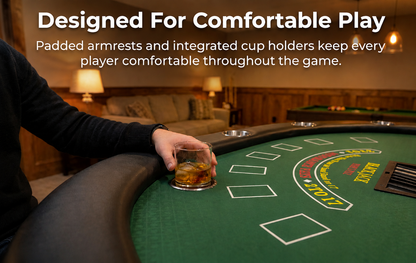 84" Blackjack Table for Home Game Nights